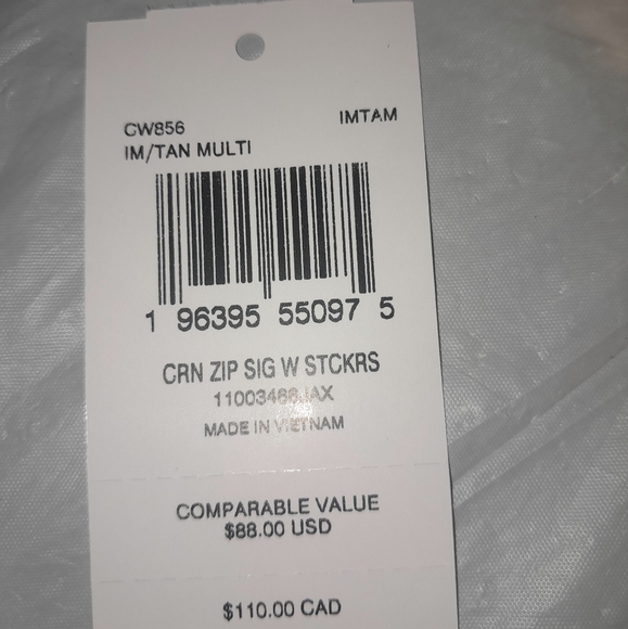 New Coach Wristlet With Sticker Print In Multi Color NWT - Picture 5 of 10